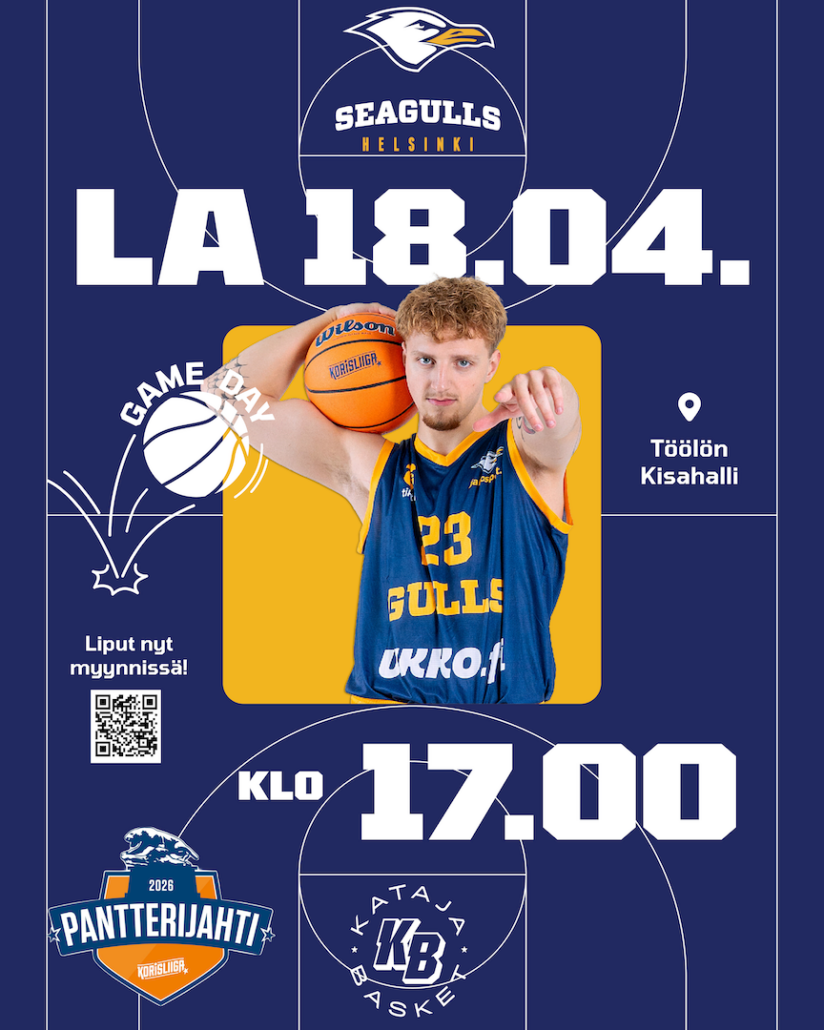 18 04 2026 OTTELUENNAKKO 3 V LIER OTTELU SEAGULLS VS KATAJA BASKET 